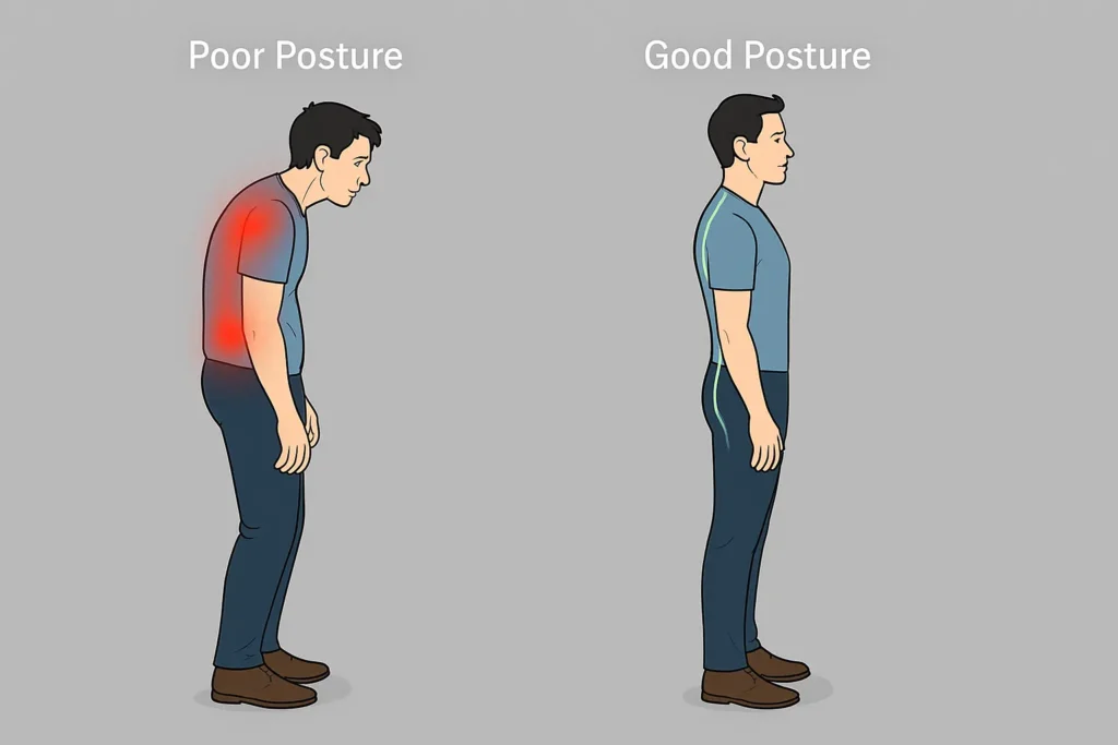 Poor posture and chronic pain